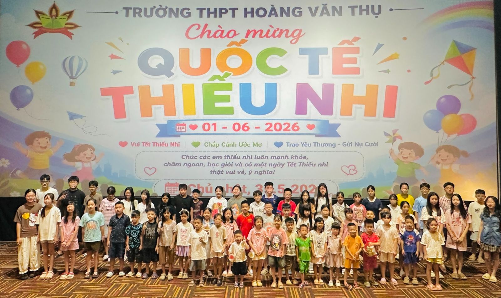 🎉 🎉 🎉 Rộn ràng chương trình Tết Thiếu nhi 1/6: Gắn kết yêu thương dưới mái nhà chung THPT Hoàng Văn Thụ🎉 🎉 🎉