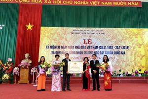 Một số hình ảnh trong buổi lễ kỷ niệm 36 năm ngày Nhà giáo Việt Nam (20/11/1982 – 20/11/2018) và đón bằng công nhận trường học đạt chuẩn Quốc gia năm 2018.