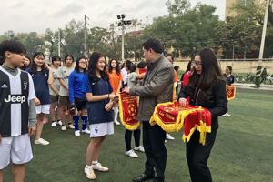 Lễ khai mạc Giải thi đấu bóng đá truyền thống học sinh nữ lần thứ hai năm học 2018-2019
