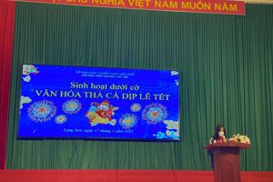Sinh hoạt dưới cờ với chủ đề: "Văn hóa thả cá trong dịp lễ tết"