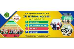 THÔNG BÁO TUYỂN SINH ĐẠI HỌC HỆ CHÍNH QUY NĂM 2023 CỦA TRƯỜNG HỌC VIỆN NÔNG NGHIỆP VIỆT NAM