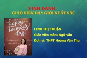 VINH DANH GIÁO VIÊN DẠY GIỎI XUẤT SẮC